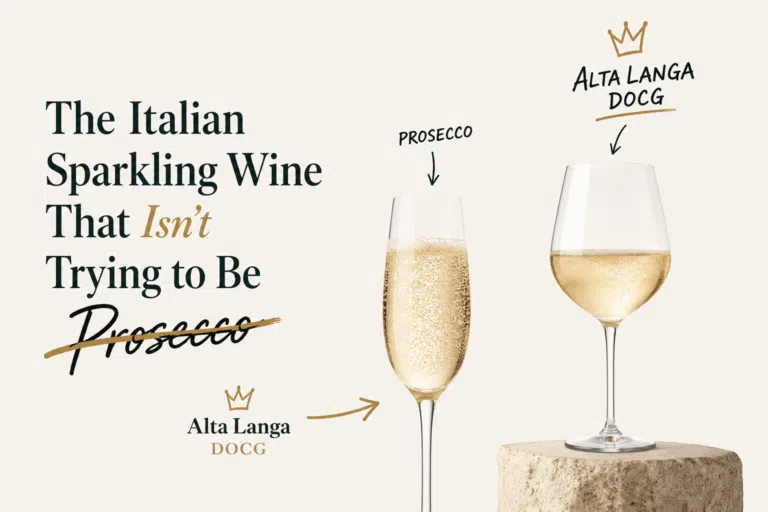 Alta Langa DOCG Italian sparkling wine compared with Prosecco